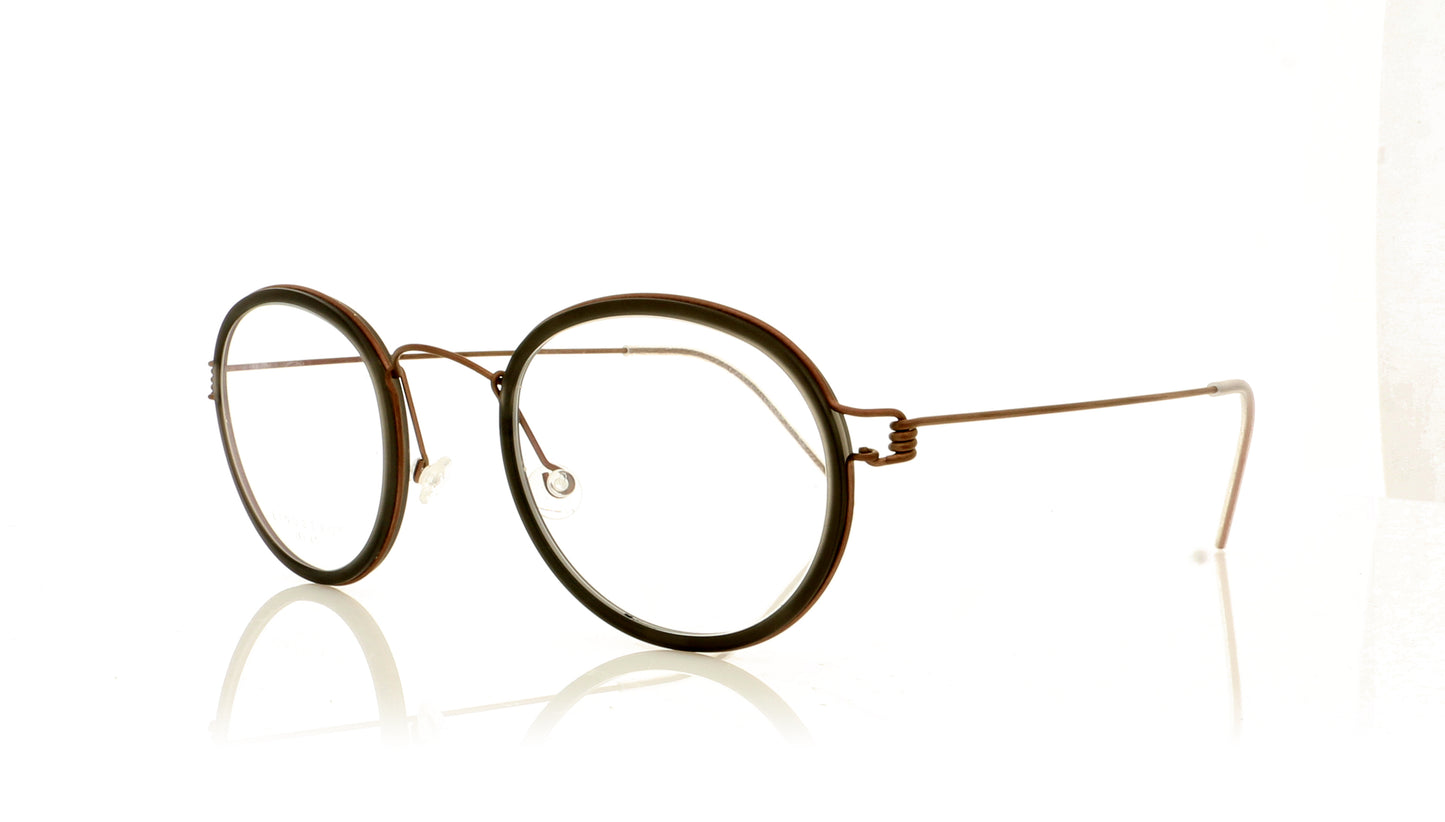 Lindberg Air Rim Lex U12 K199M 45 Brown Glasses - Angle