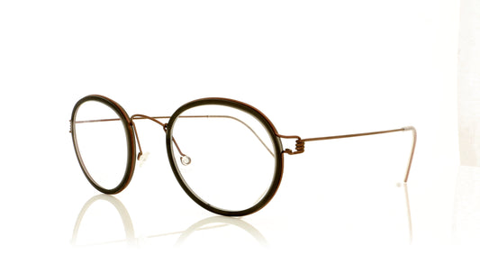 Lindberg Air Rim Lex U12 K199M 45 Brown Glasses - Angle