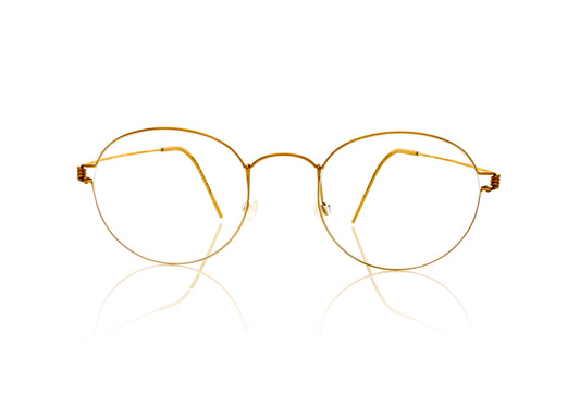 Lindberg Morten PGT Shiny gold Glasses - Front
