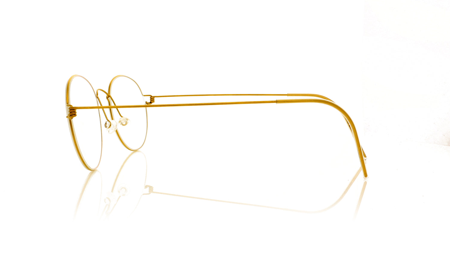Lindberg Morten PGT Shiny gold Glasses - Side