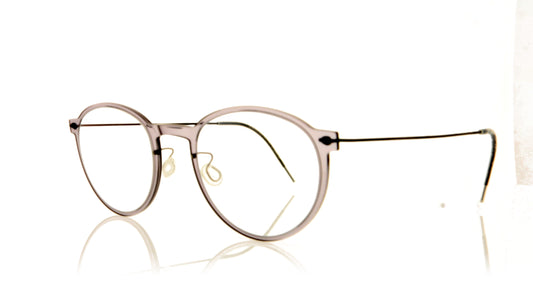 Lindberg N.O.W 6527 C07/U9 Clear Grey Glasses - Angle