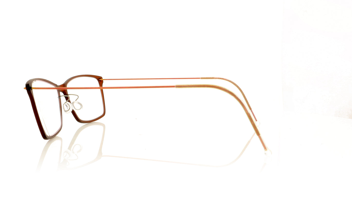 Lindberg NOW 6503 P70 C02M Basic Brown Glasses - Side