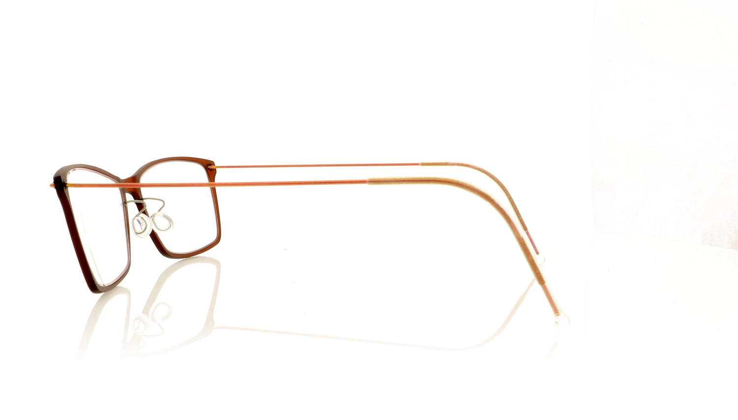 Lindberg NOW 6503 P70 C02M Basic Brown Glasses - Side