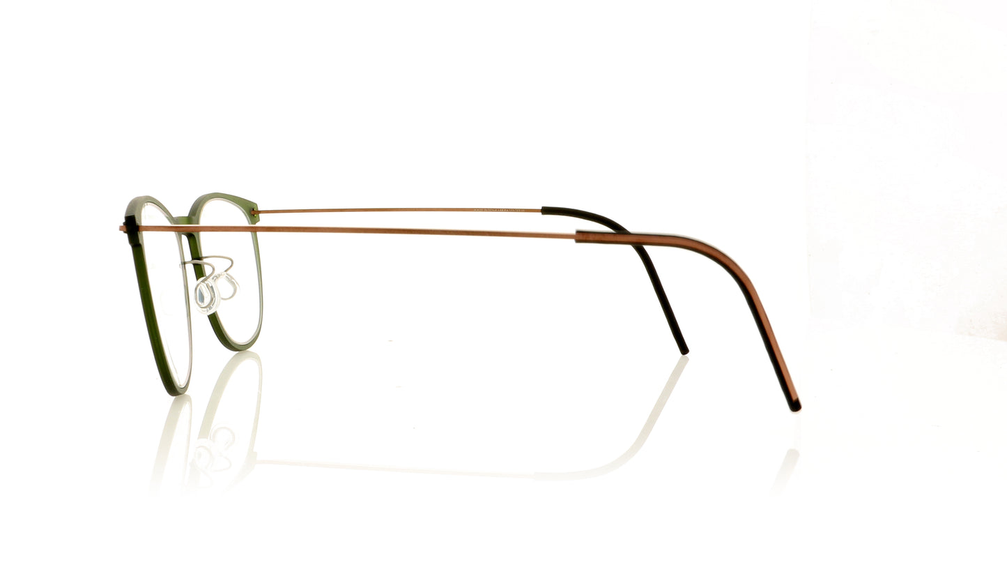 Lindberg NOW 6529 C11M U12 Temple 802 Green Glasses - Side