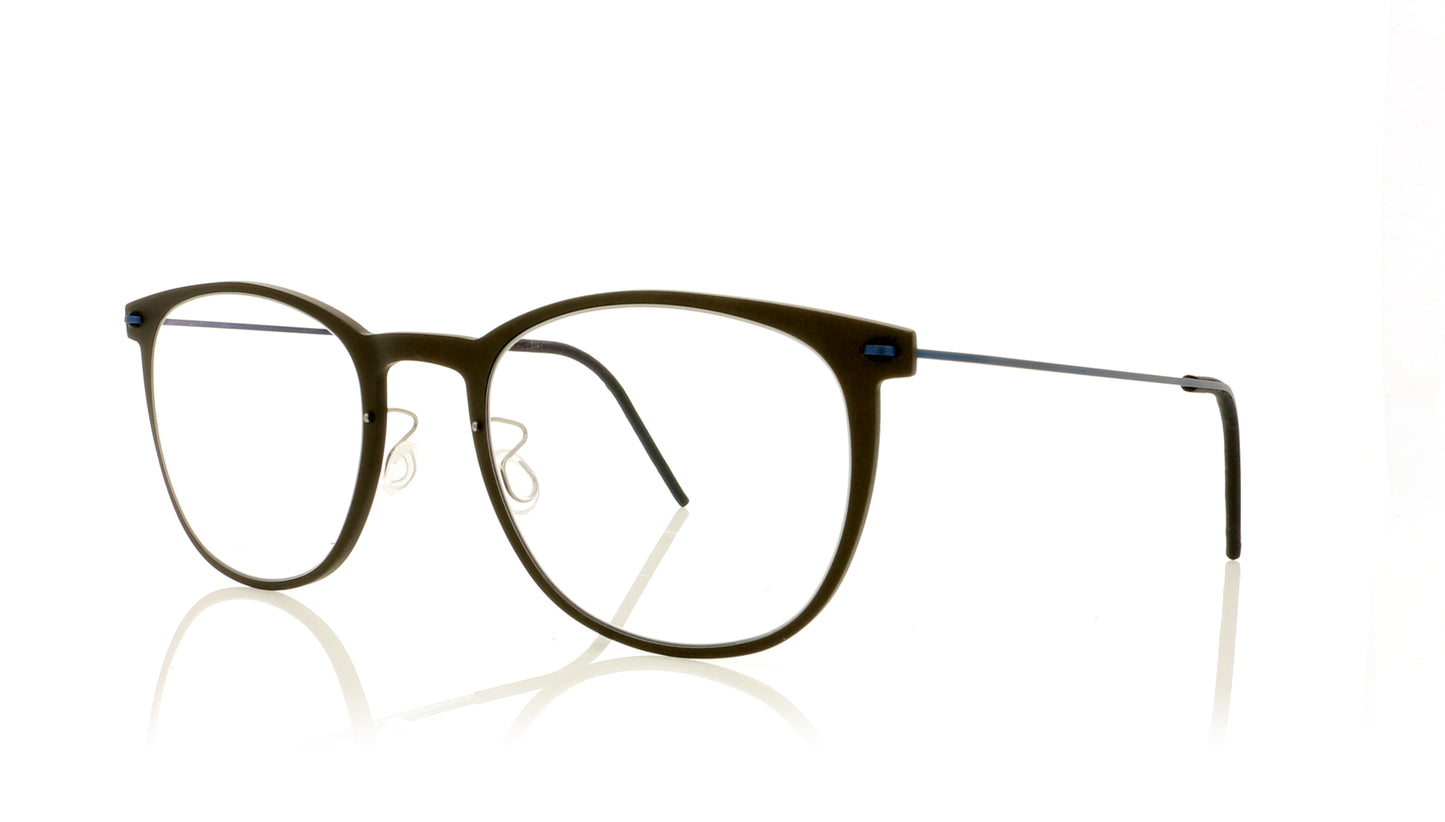 Lindberg NOW 6529 U13 D17 802 Gunmetal Blue 802 Glasses - Angle