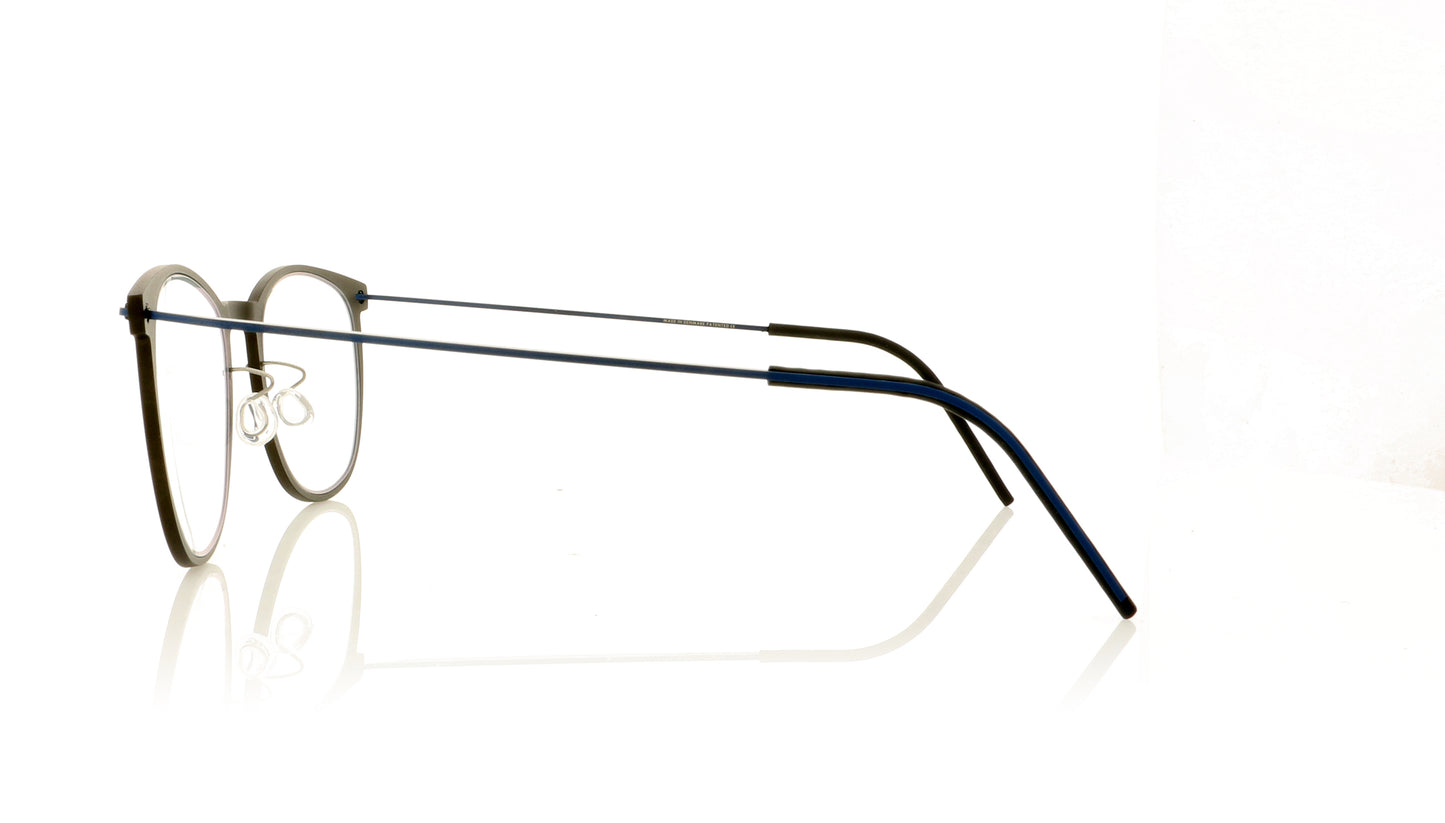 Lindberg NOW 6529 U13 D17 802 Gunmetal Blue 802 Glasses - Side