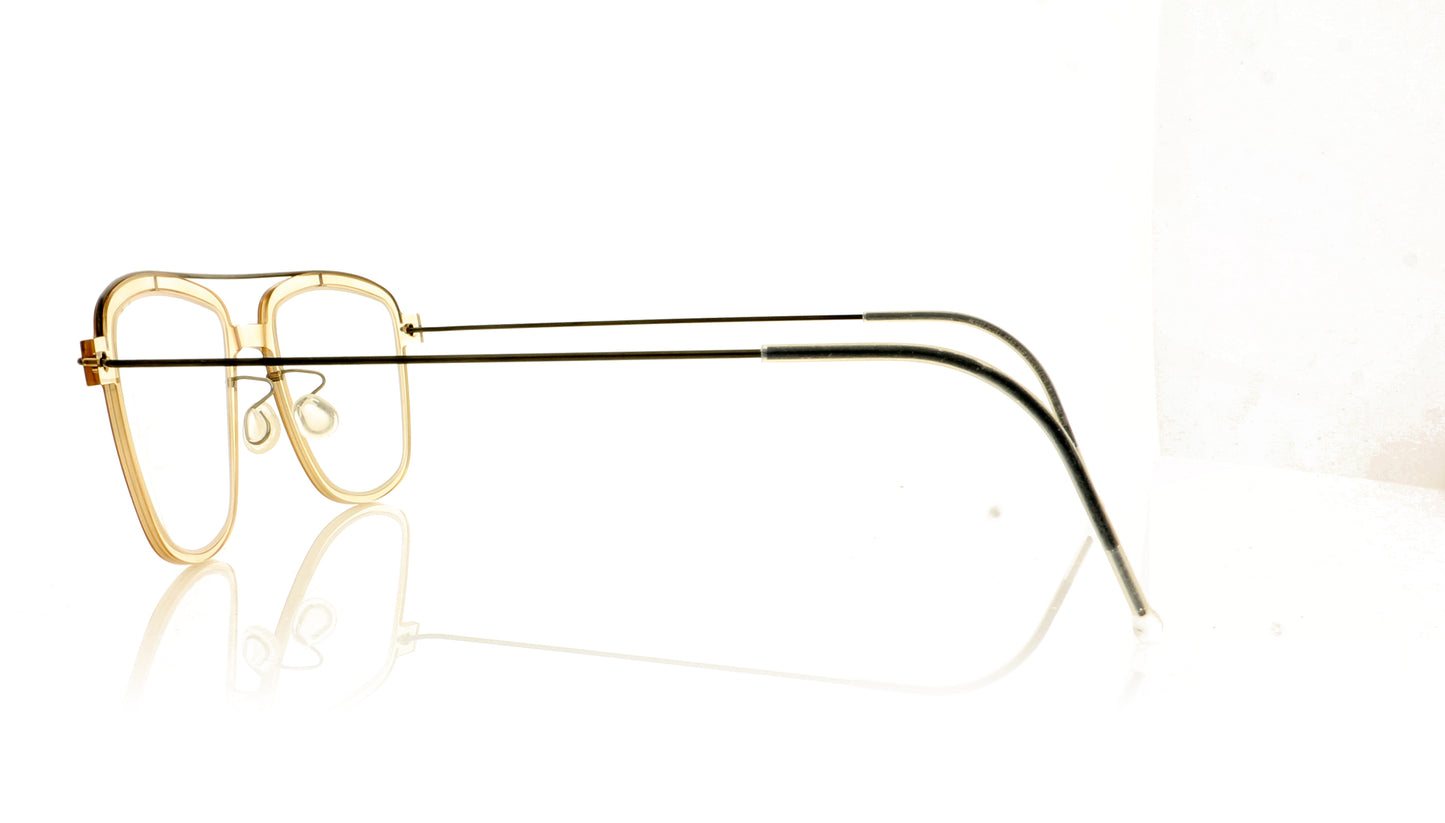 Lindberg NOW 6546 C21/PU9 Crystal Smoke Glasses - Side