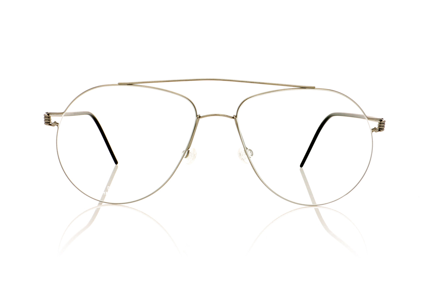 Lindberg Air Titanium rim Raymond P10/K24/P10 Silver with black temples Glasses - Front