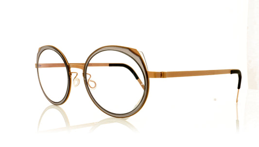 Lindberg Strip 9747 U15 K157 Gr77 Bronze Glasses - Angle