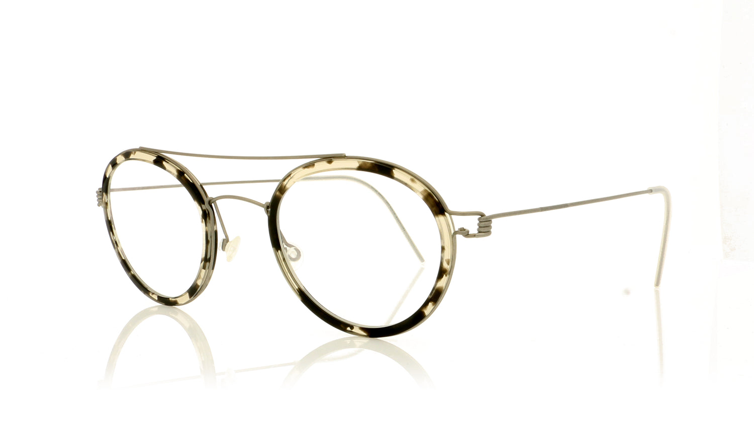 Lindberg Air Rim Teitur 10 K217 Grey Marble Glasses - Angle