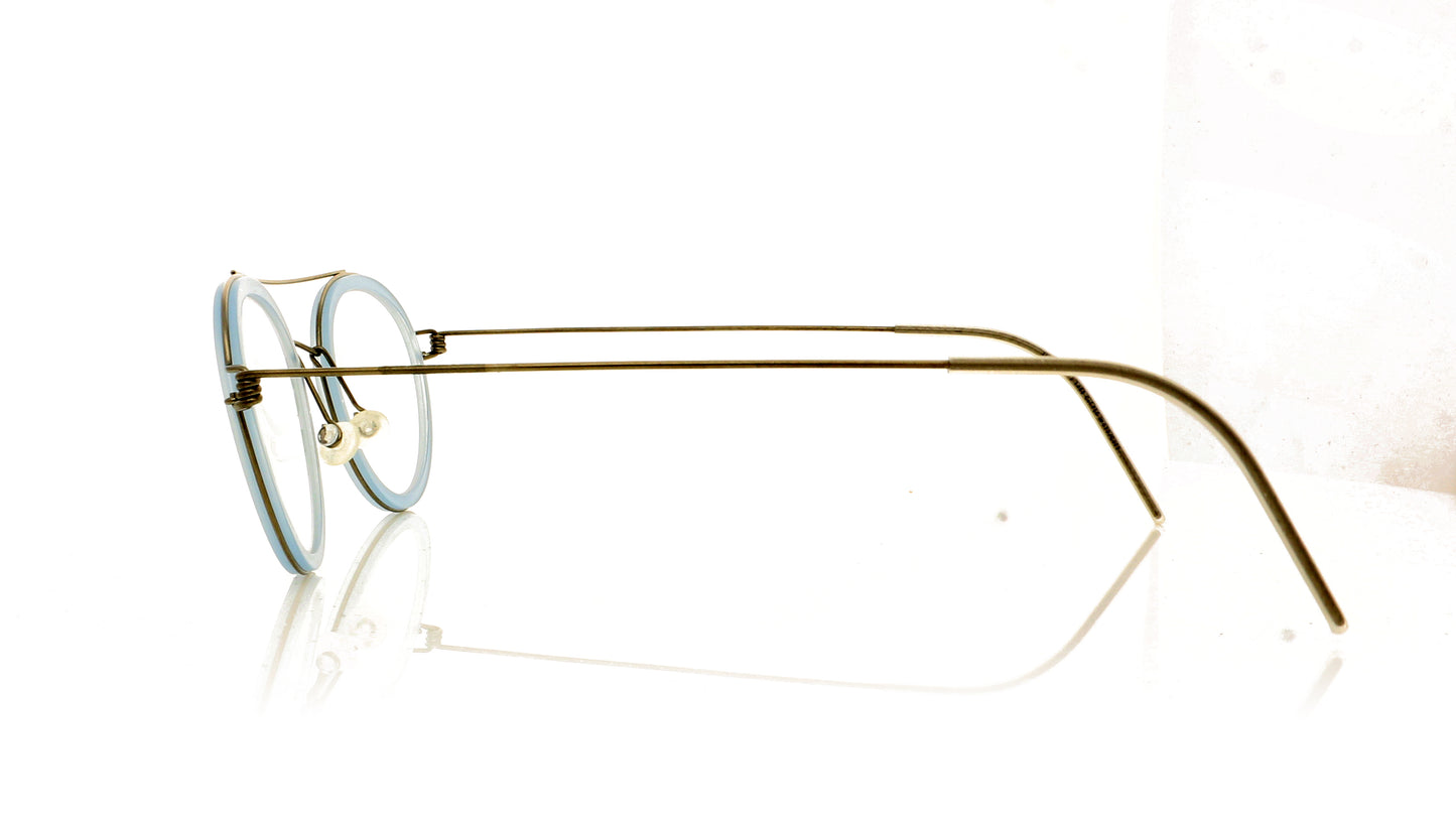 Lindberg Air Rim Teitur P10 K225M Blue Glasses - Side