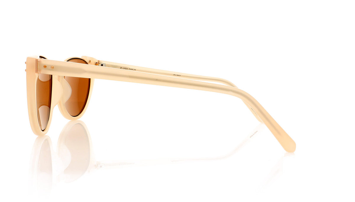 Linda Farrow LFL/136 C13 Lf Milky Pnk Sunglasses - Side