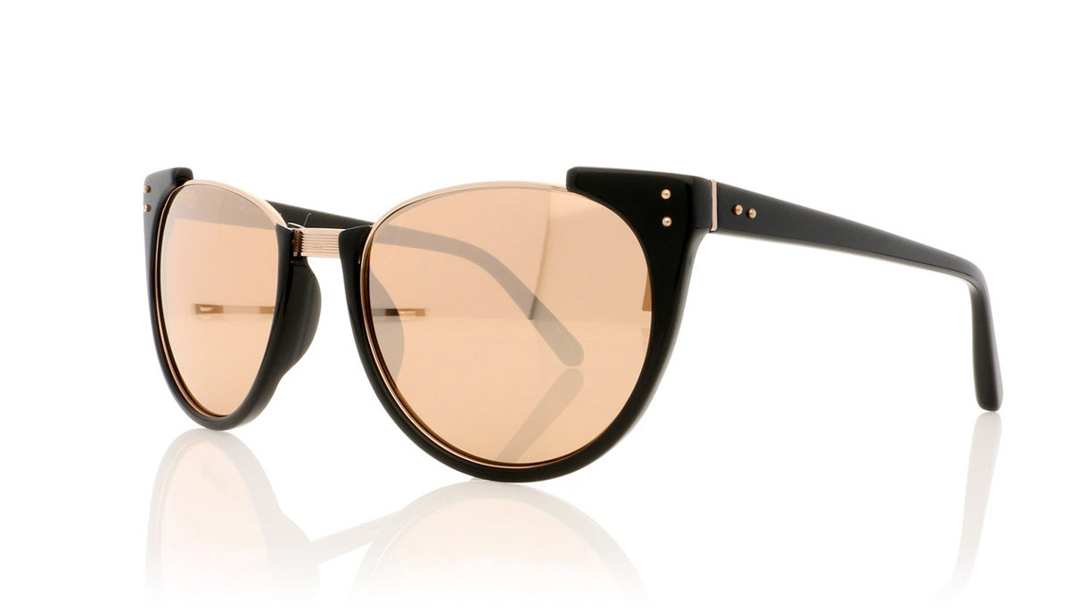 Linda Farrow LFL/136 C21 Lf Black Sunglasses - Angle