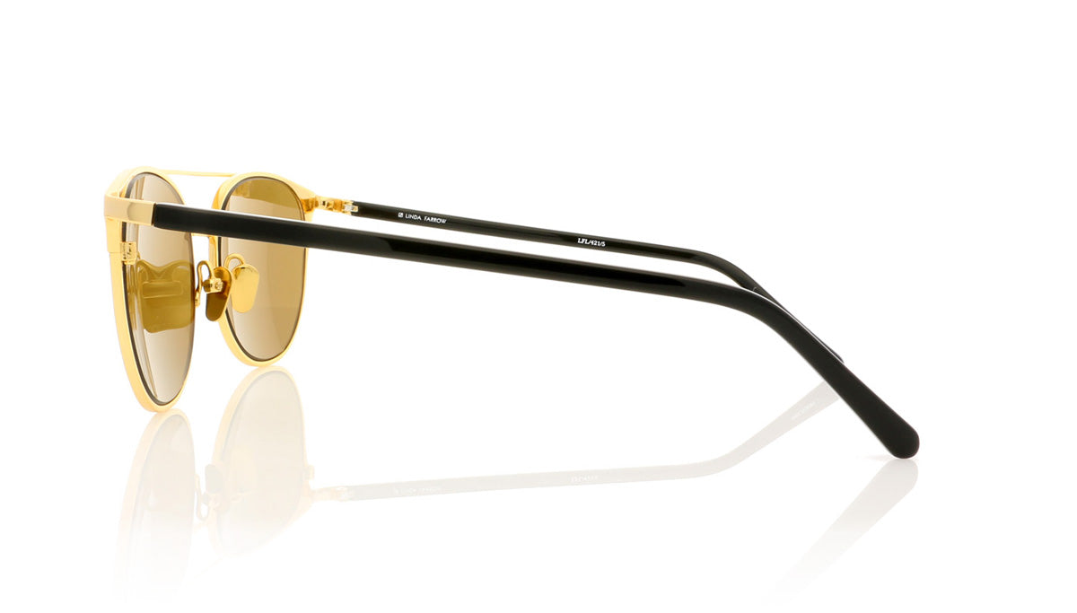 Linda Farrow LFL/421 C2 Lf Yl Gld Sunglasses - Side