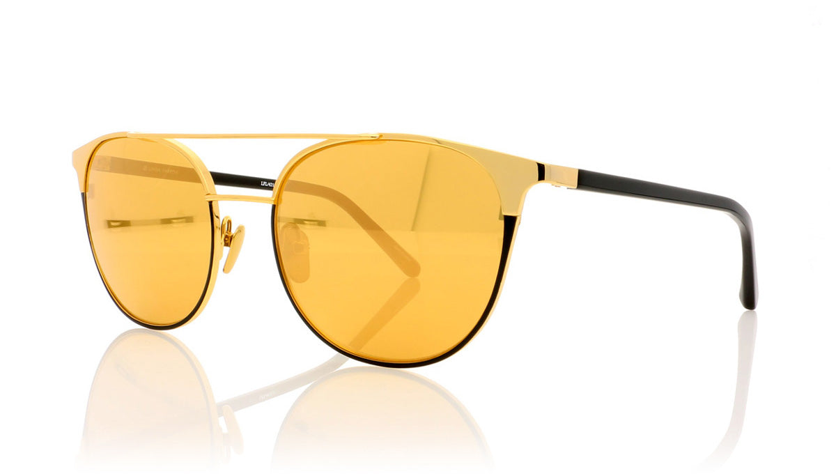 Linda Farrow LFL/421 C5 Lf Yl Gld Sunglasses - Angle