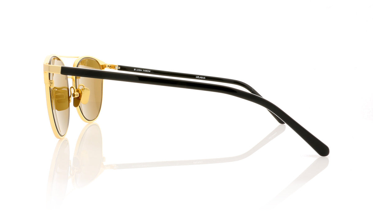 Linda Farrow LFL/421 C5 Lf Yl Gld Sunglasses - Side