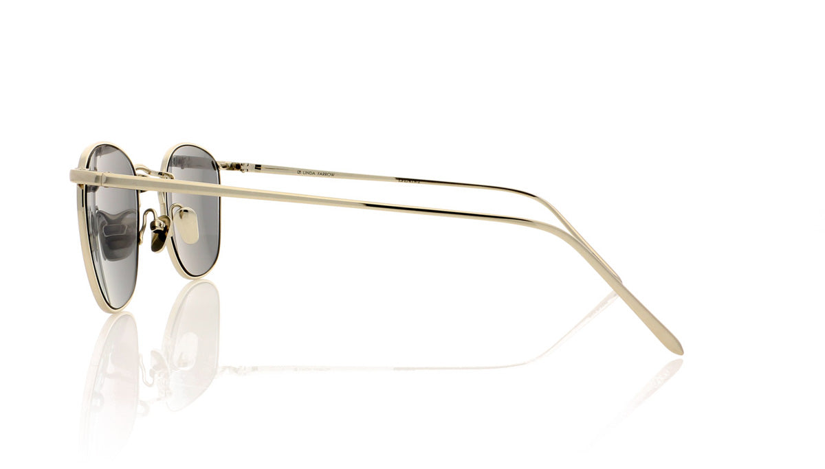 Linda Farrow LFL/479 C2 White Gold Sunglasses - Side