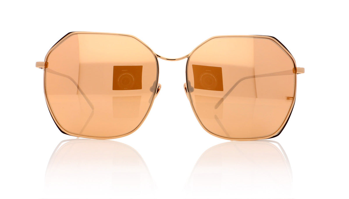 Linda Farrow LFL350 C7 Rose Gold Sunglasses - Front