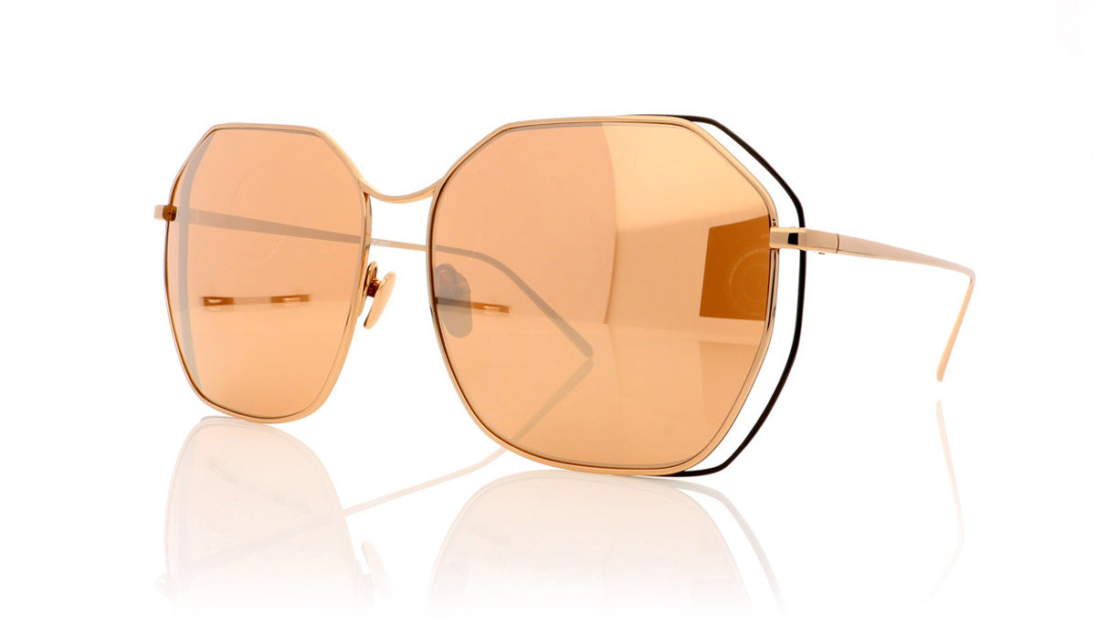 Linda Farrow LFL350 C7 Rose Gold Sunglasses - Angle