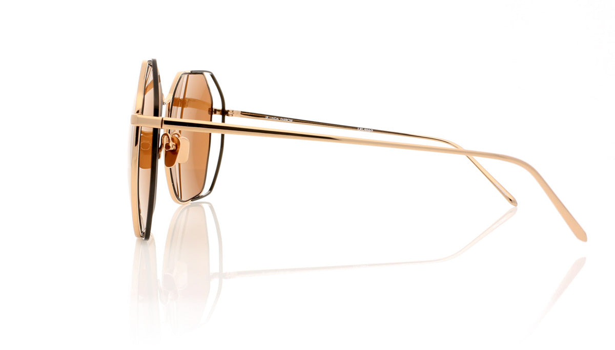 Linda Farrow LFL350 C7 Rose Gold Sunglasses - Side
