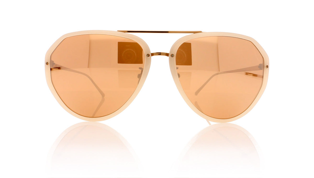 Linda Farrow LFL463 C5 Milky Pink Sunglasses - Front