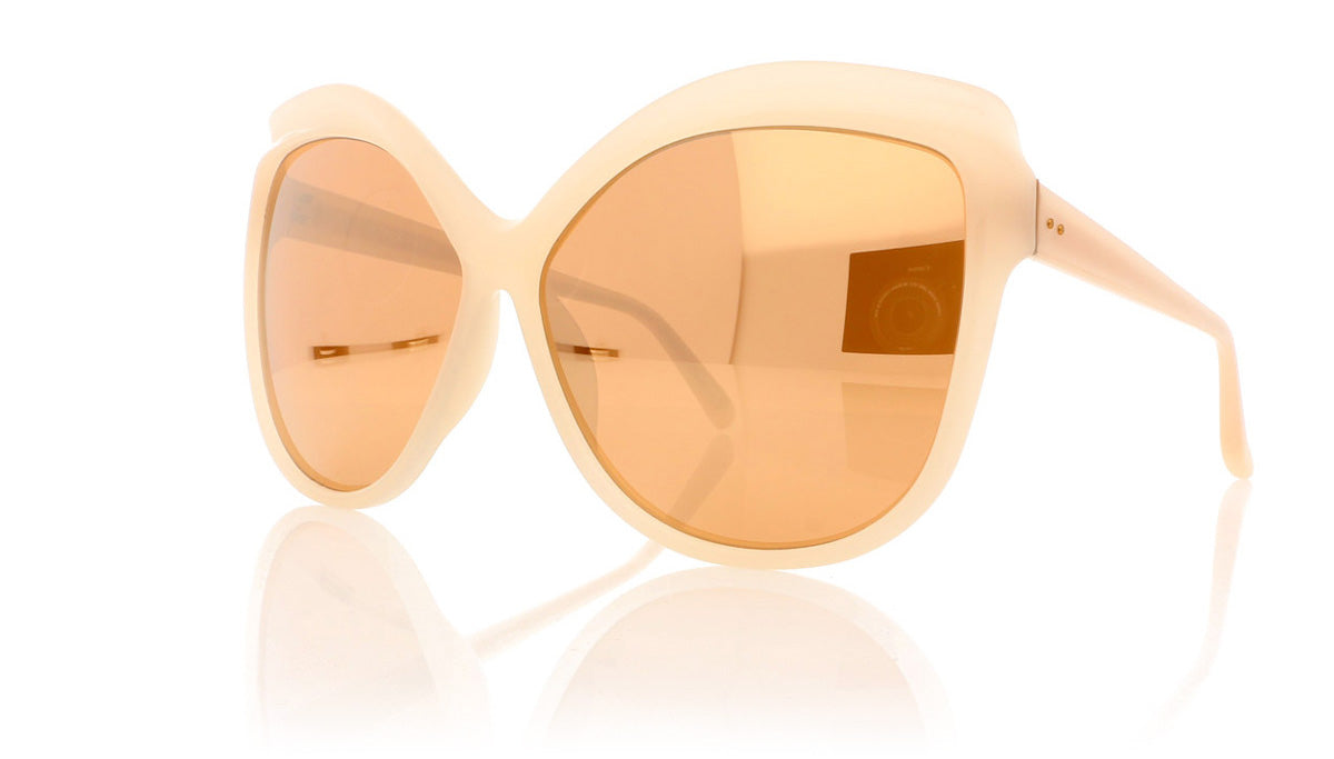 Linda Farrow LFL465 C4 Milky Pink Sunglasses - Angle