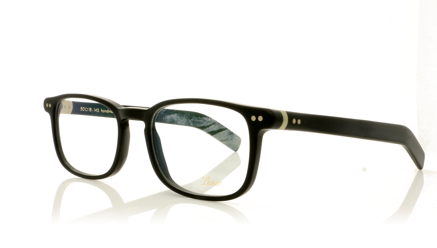 Lunor LU244 A6 Model 244 1 Black Glasses - Angle