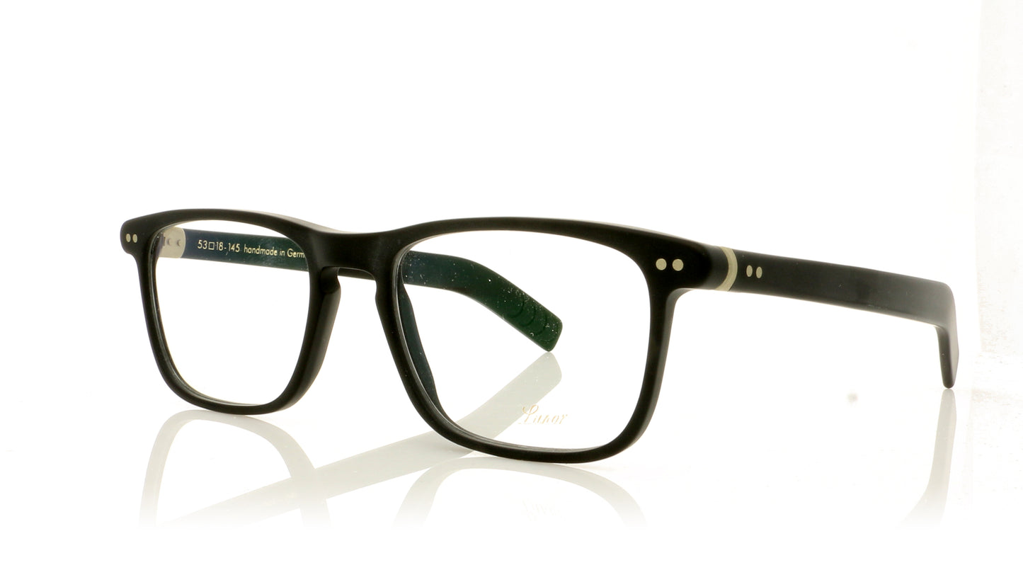 Lunor LU250 A6 Model 250 01M Black Glasses - Angle