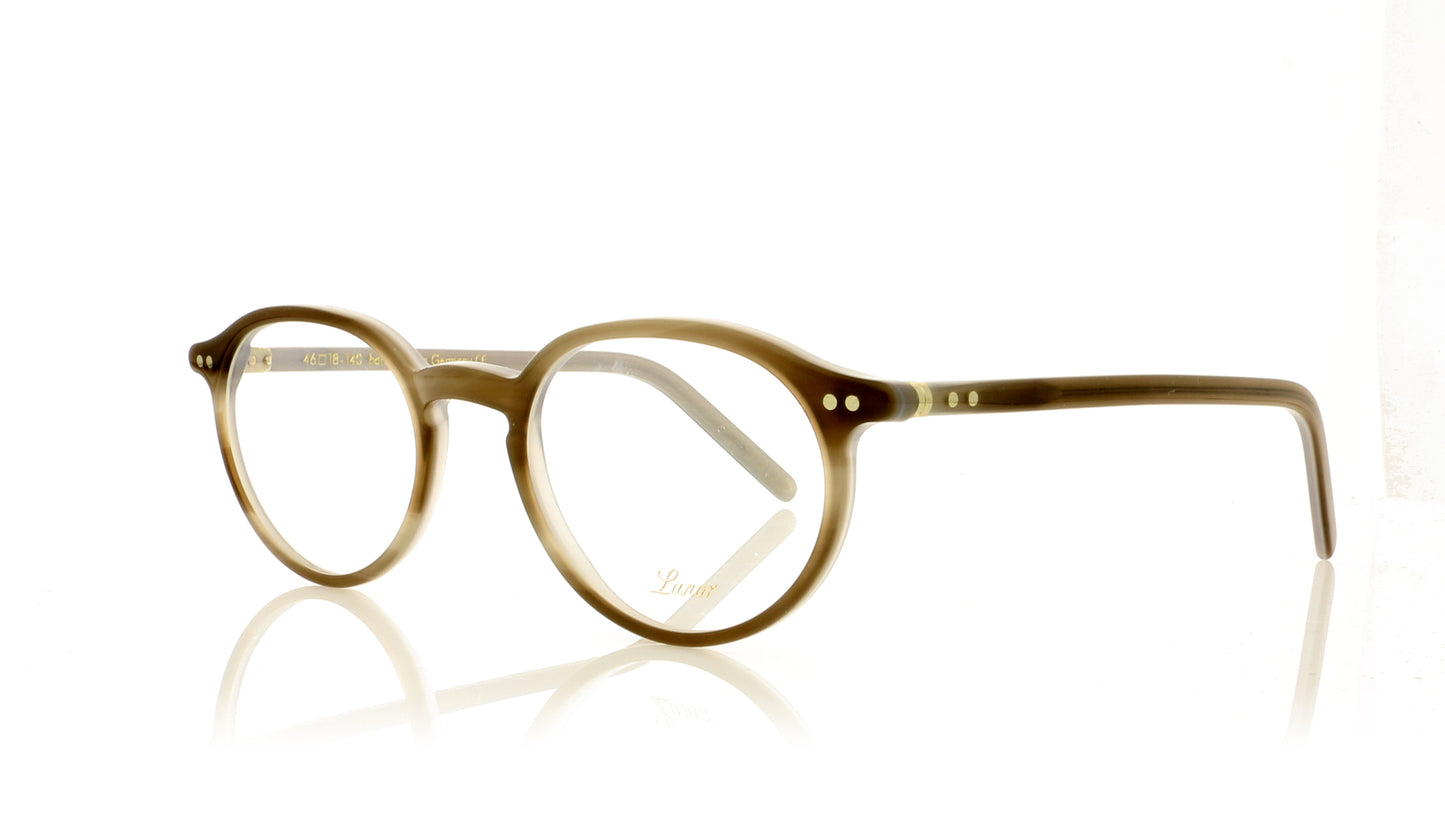 Lunor LU215 36 Grey Tortoise Glasses - Angle