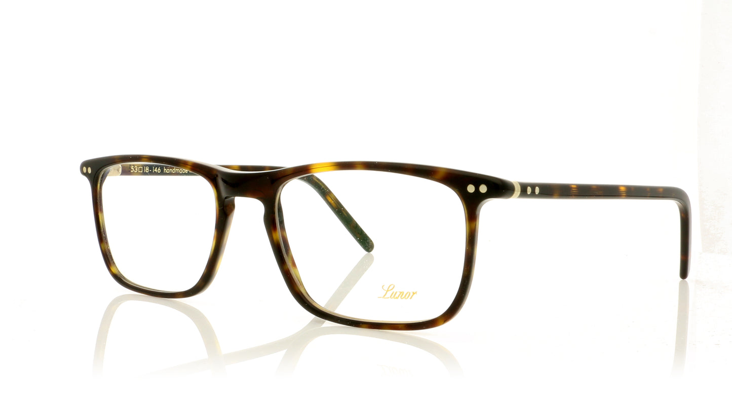 Lunor LU238 2 Dark Tortoise Glasses - Angle