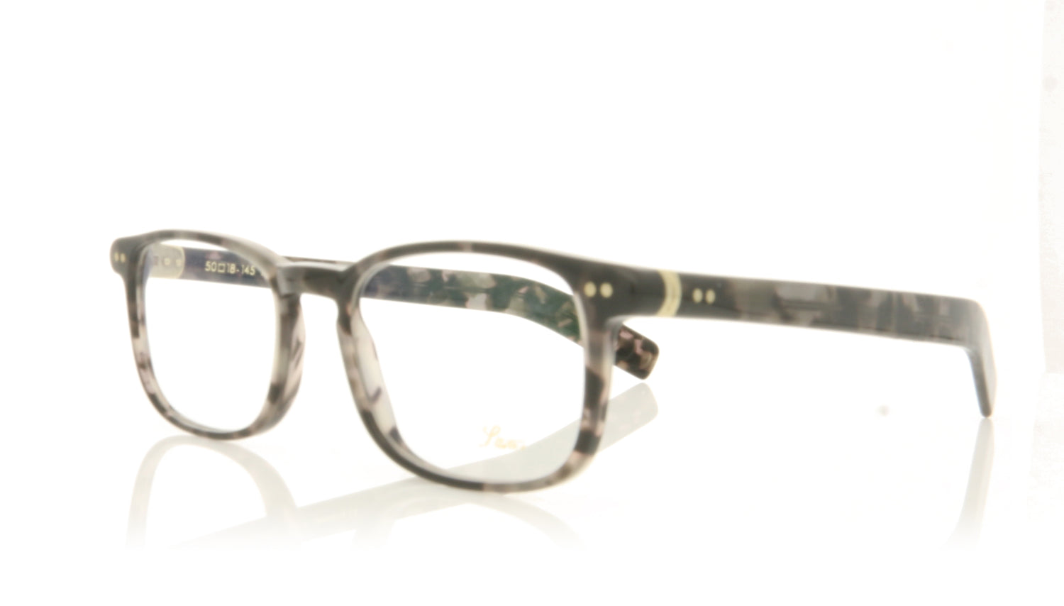 Lunor LU244 18 Grey Tort Glasses - Angle