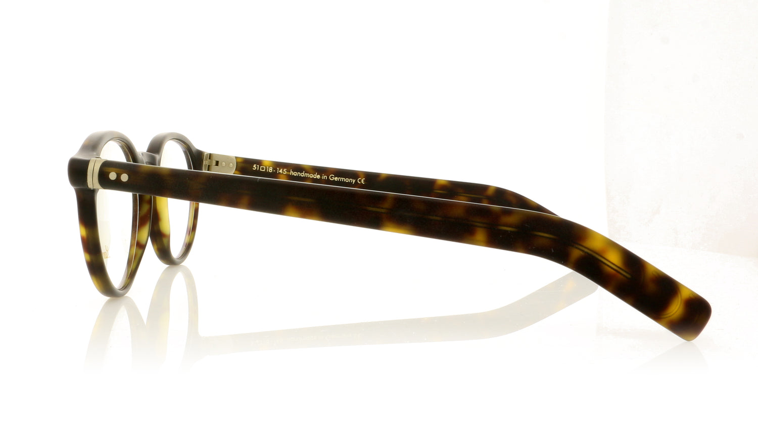Lunor LU249 02M Matte Tortoise Glasses - Side