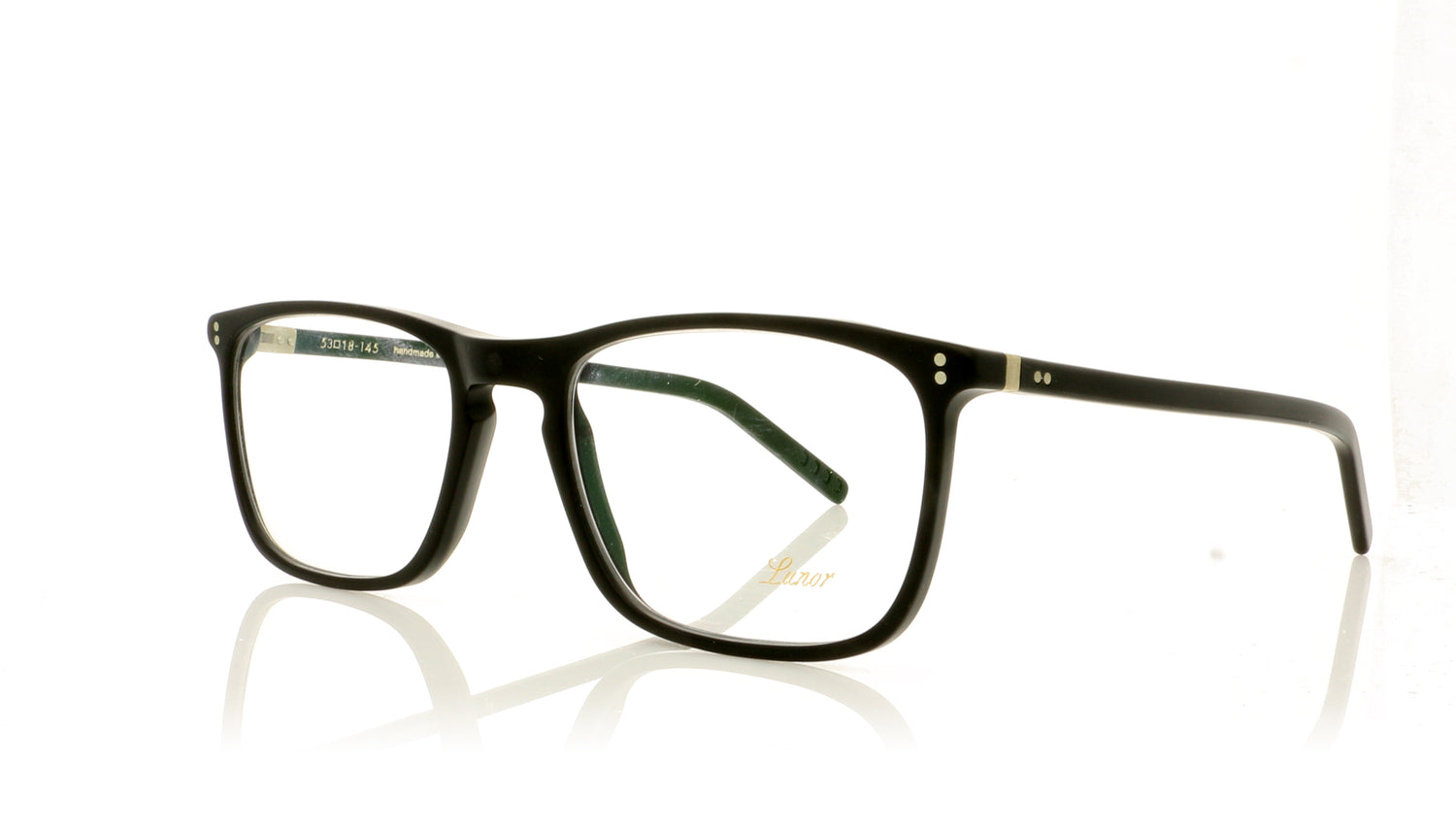 Lunor LU316 01M Black Glasses - Angle