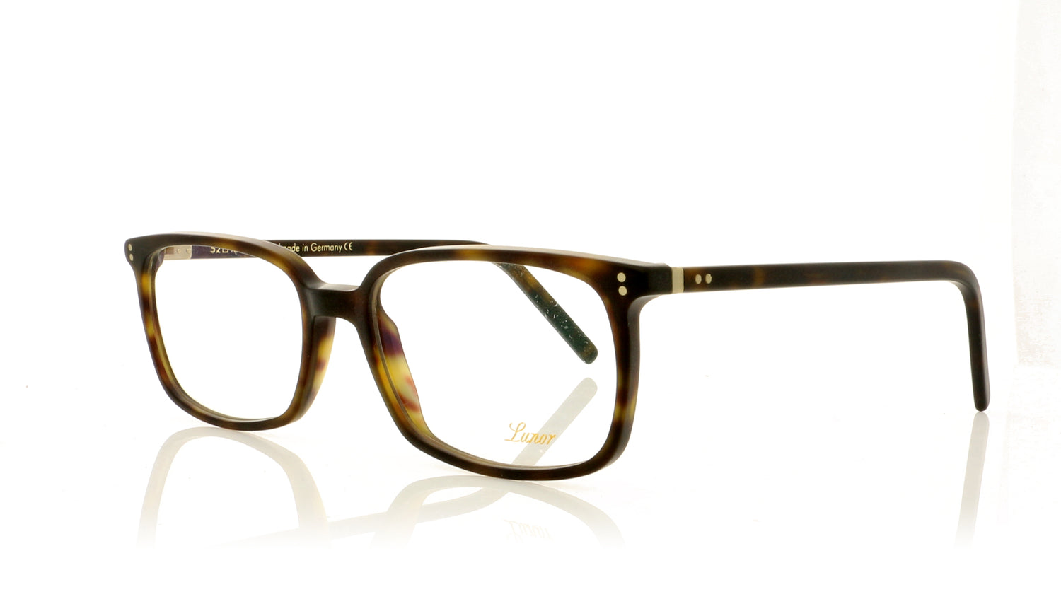 Lunor LU317 02M Matte Havana Glasses - Angle