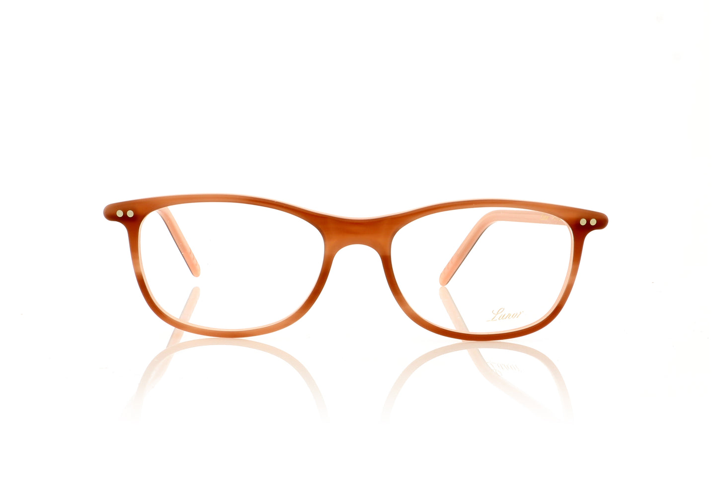 Lunor LU600 38 Peach Glasses - Front