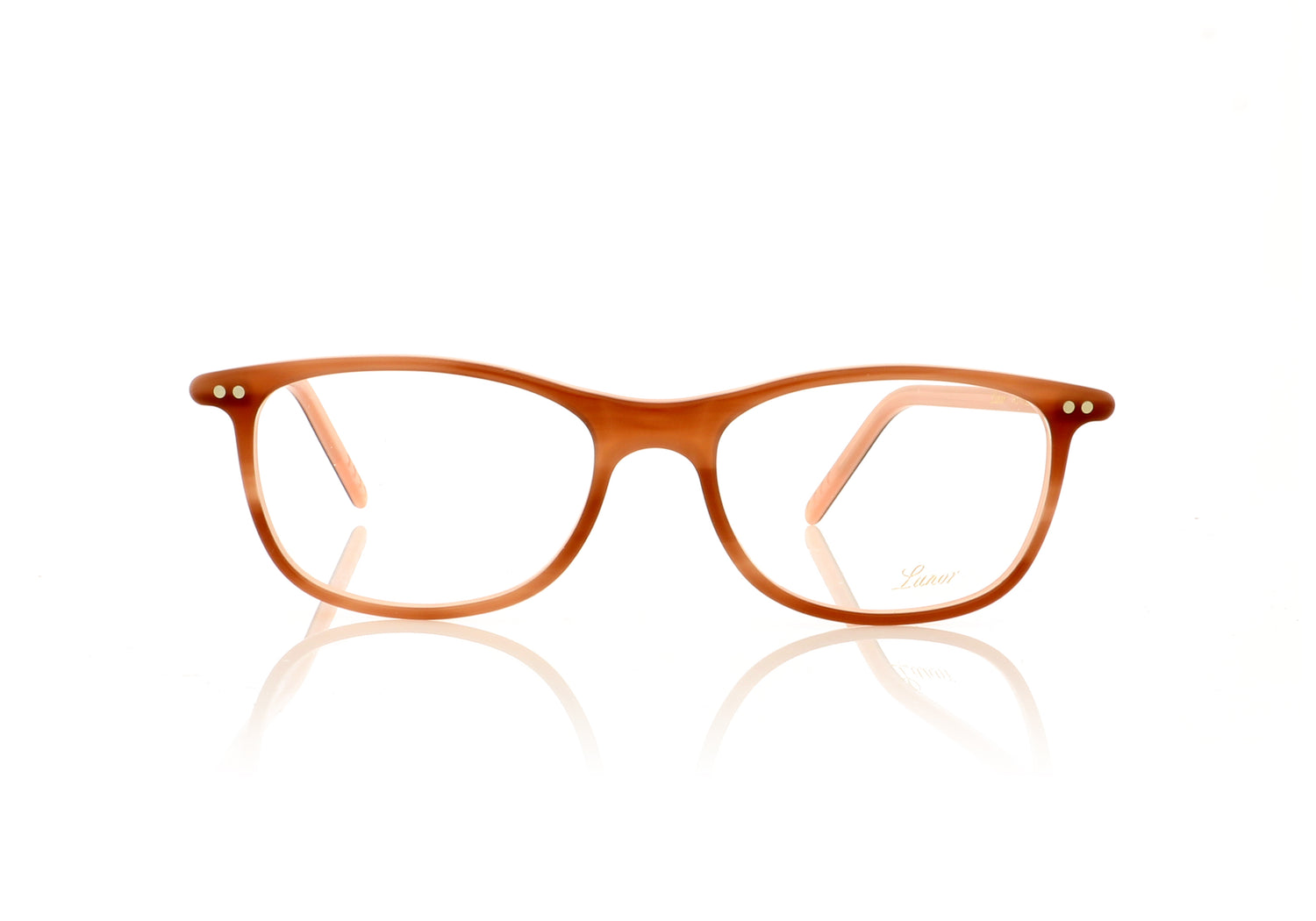 Lunor LU600 38 Peach Glasses - Front