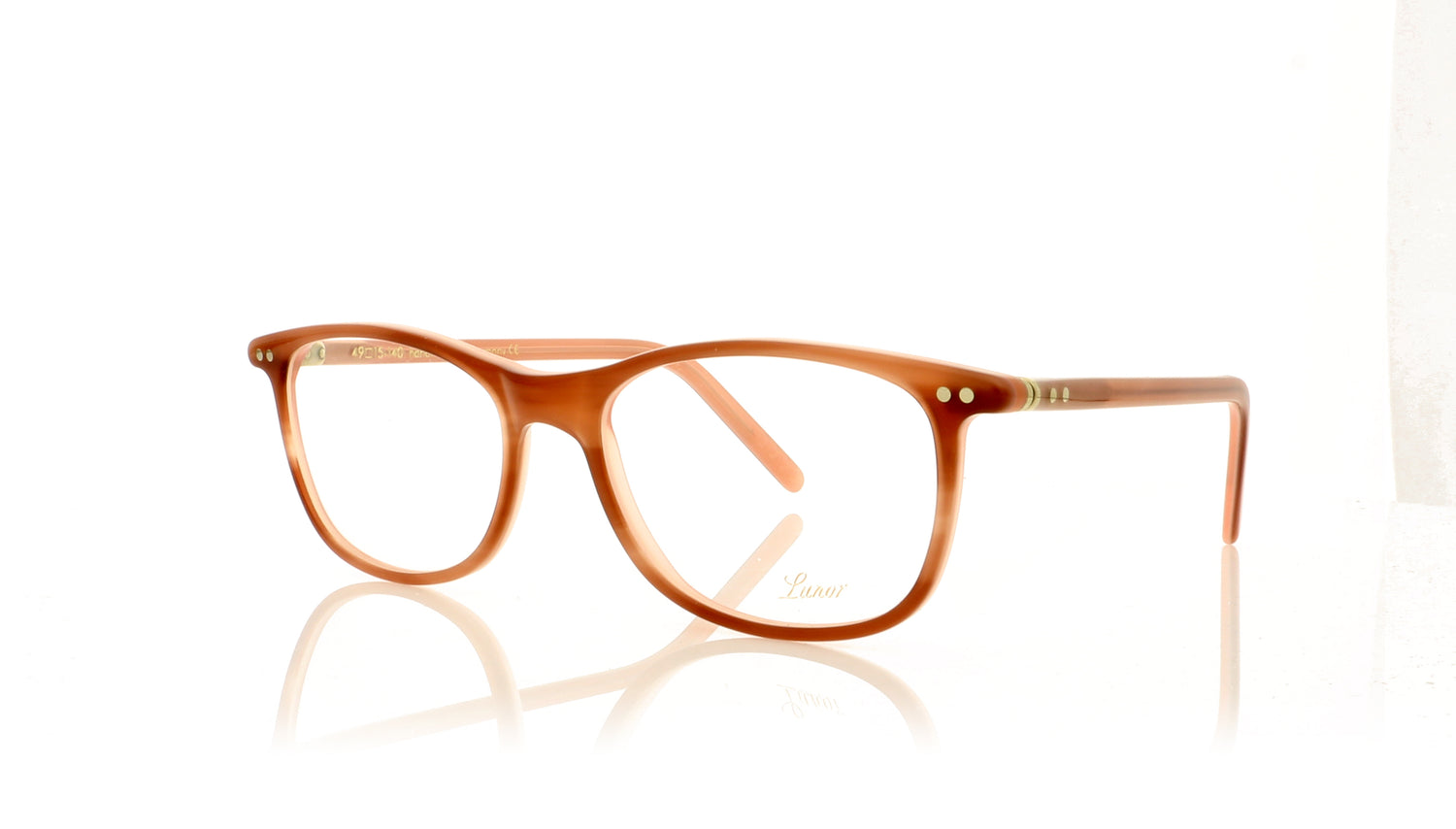 Lunor LU600 38 Peach Glasses - Angle
