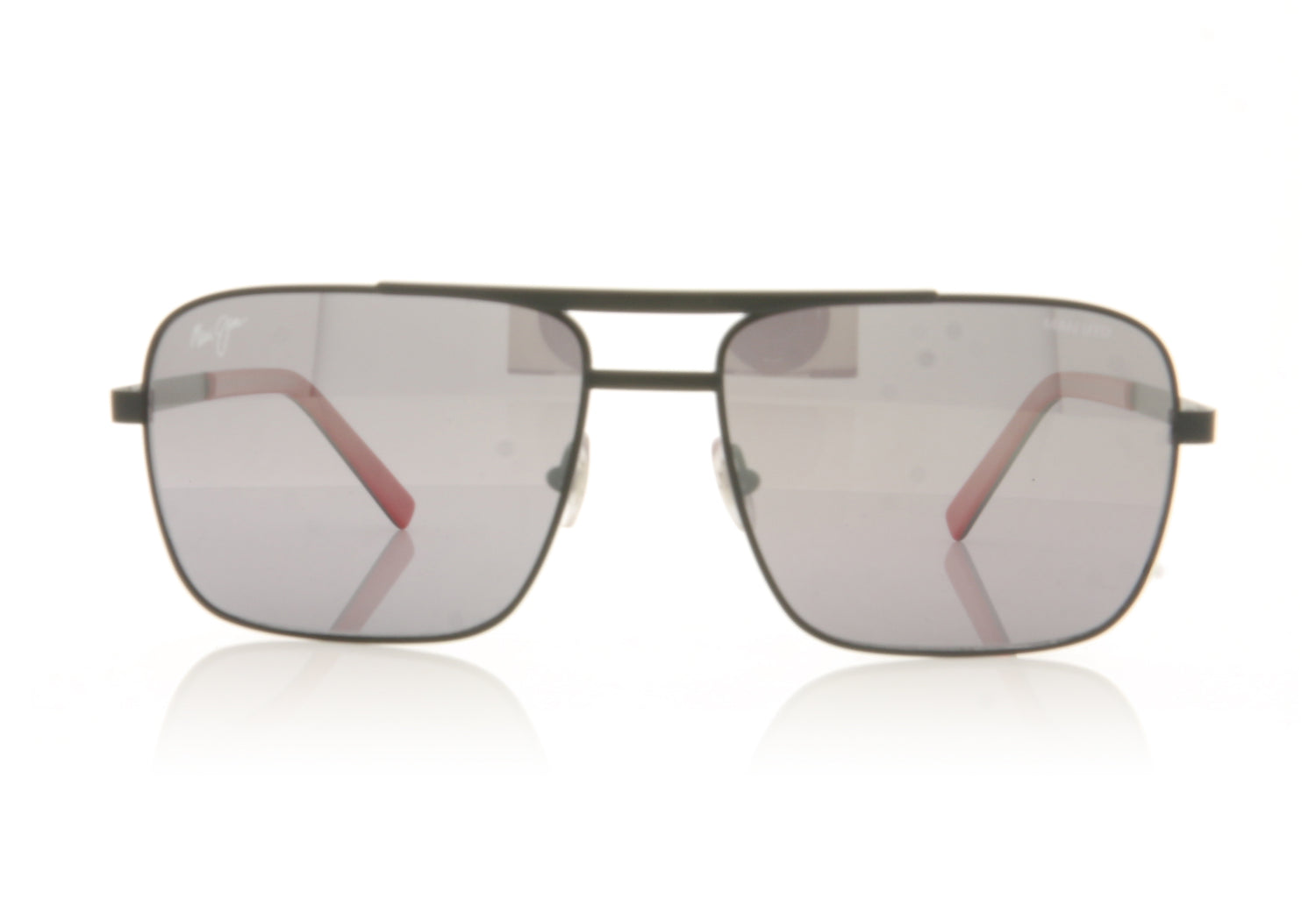 Maui Jim MJ714 Compass 38UTD Black Sunglasses - Front