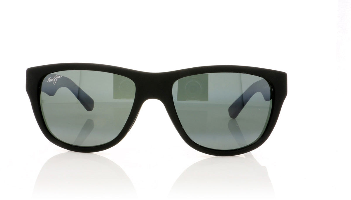 Maui Jim MJ209 2M Mj Matte Blck Rubber Sunglasses - Angle