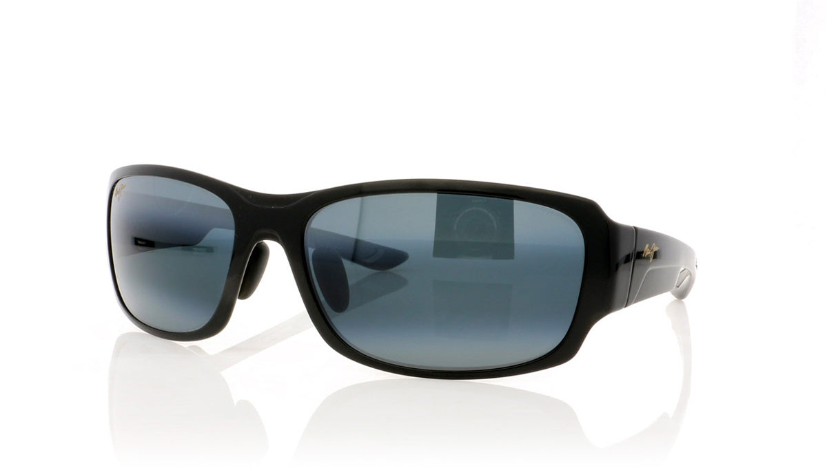 Maui Jim MJ415 02J Mj Gloss Black Fade Sunglasses - Angle