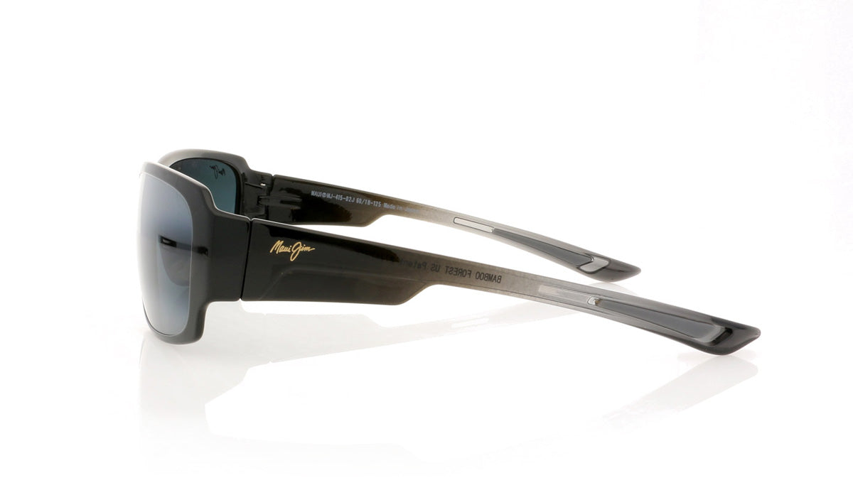 Maui Jim MJ415 02J Mj Gloss Black Fade Sunglasses - Side