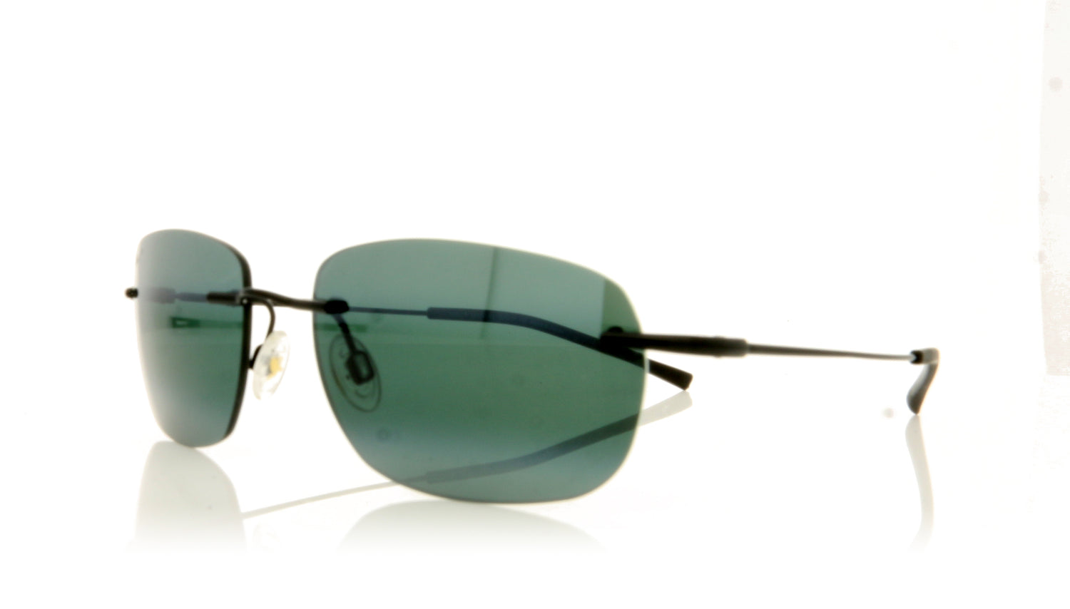 Maui Jim MJ332 Nanea 2 Gloss Black Sunglasses - Angle