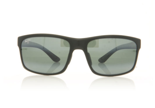 Maui Jim MJ439 Polowai 2M Matte Black Sunglasses - Front