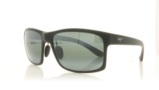 Maui Jim MJ439 Polowai 2M Matte Black Sunglasses - Angle