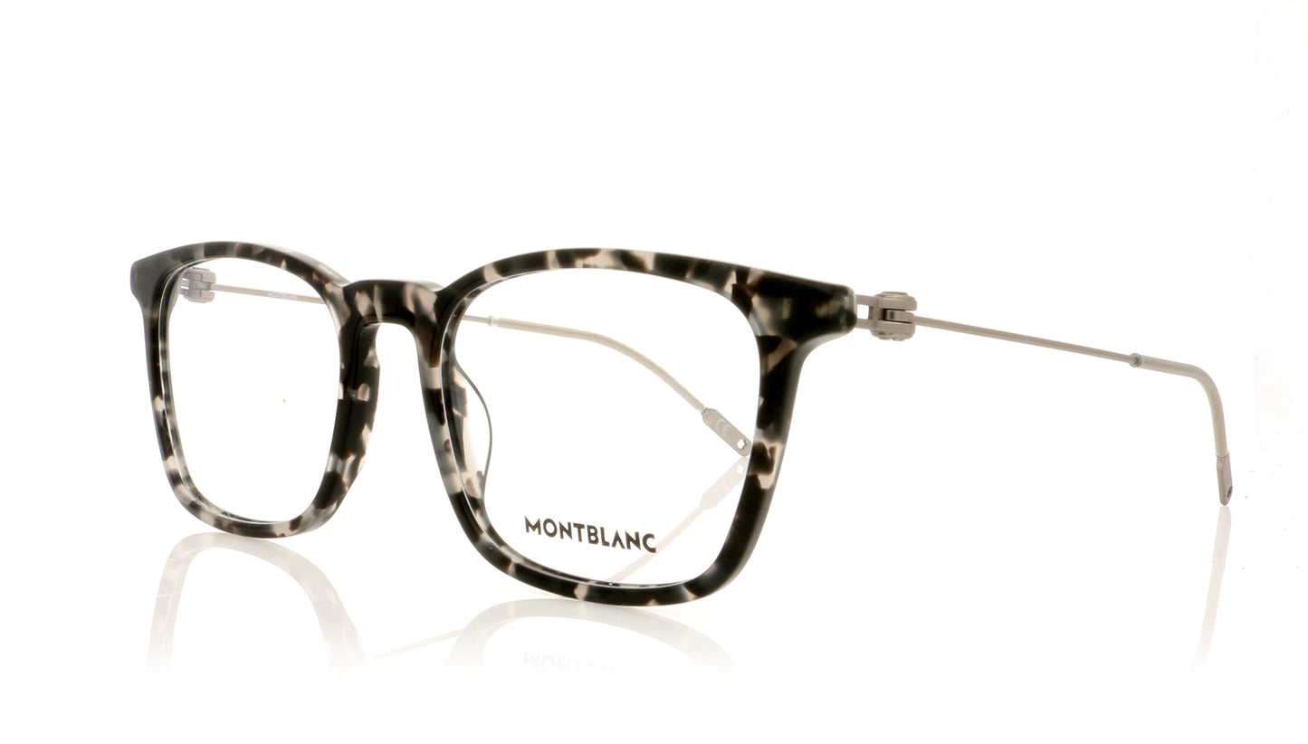 Mont Blanc MB0005O 3 Havana Glasses - Angle
