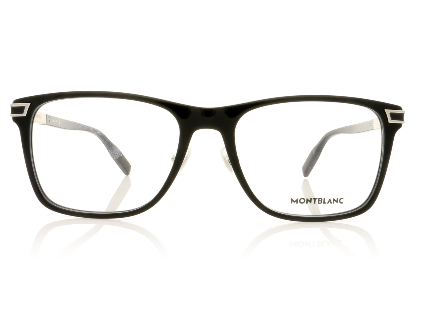 Mont Blanc MB0042O 5 Black-Silver Glasses - Front