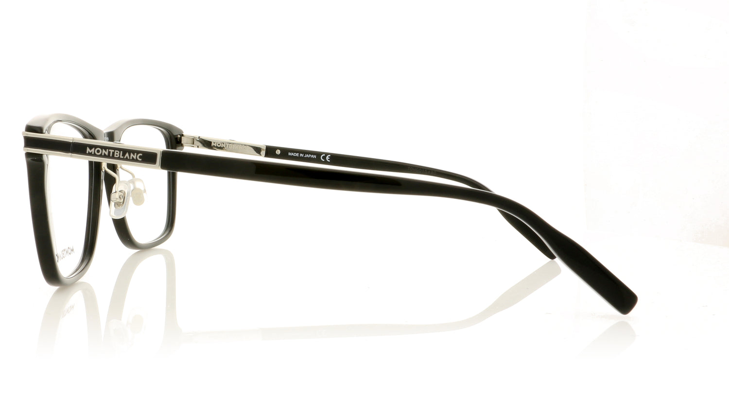 Mont Blanc MB0042O 5 Black-Silver Glasses - Side