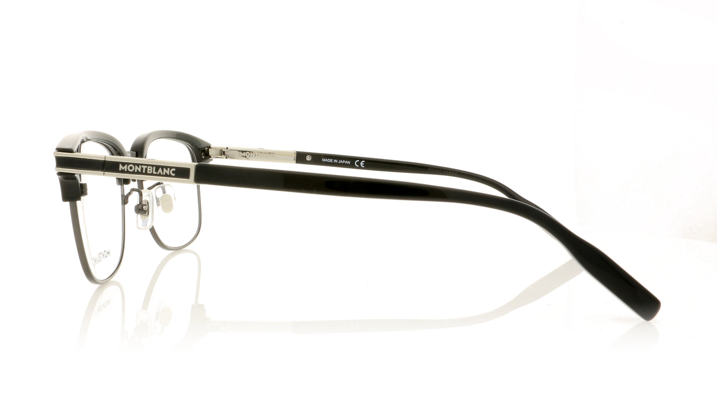 Mont Blanc MB0043O 1 Black-Silver Glasses - Side
