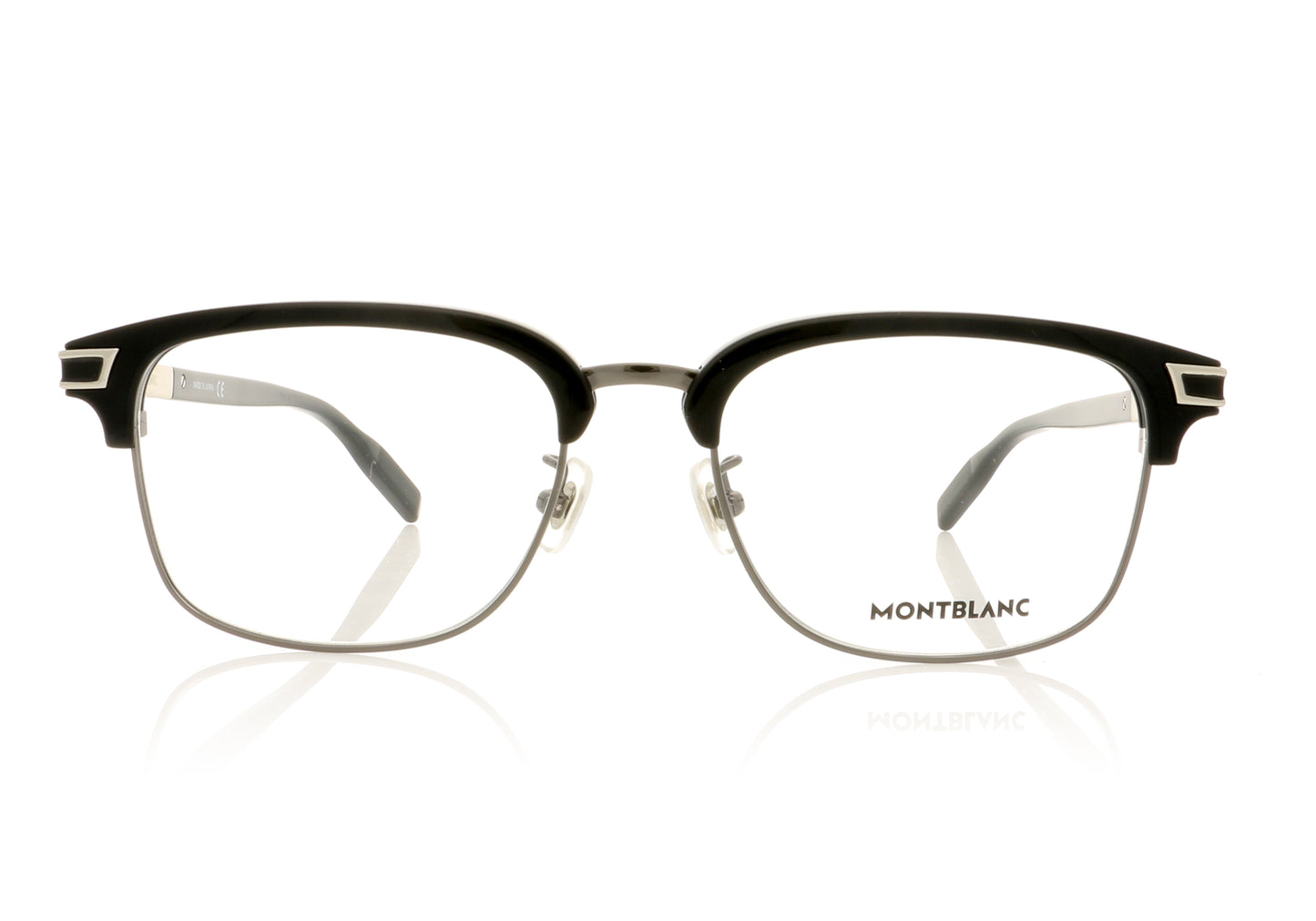 Mont Blanc MB0043O 5 Black-Silver Glasses - Front