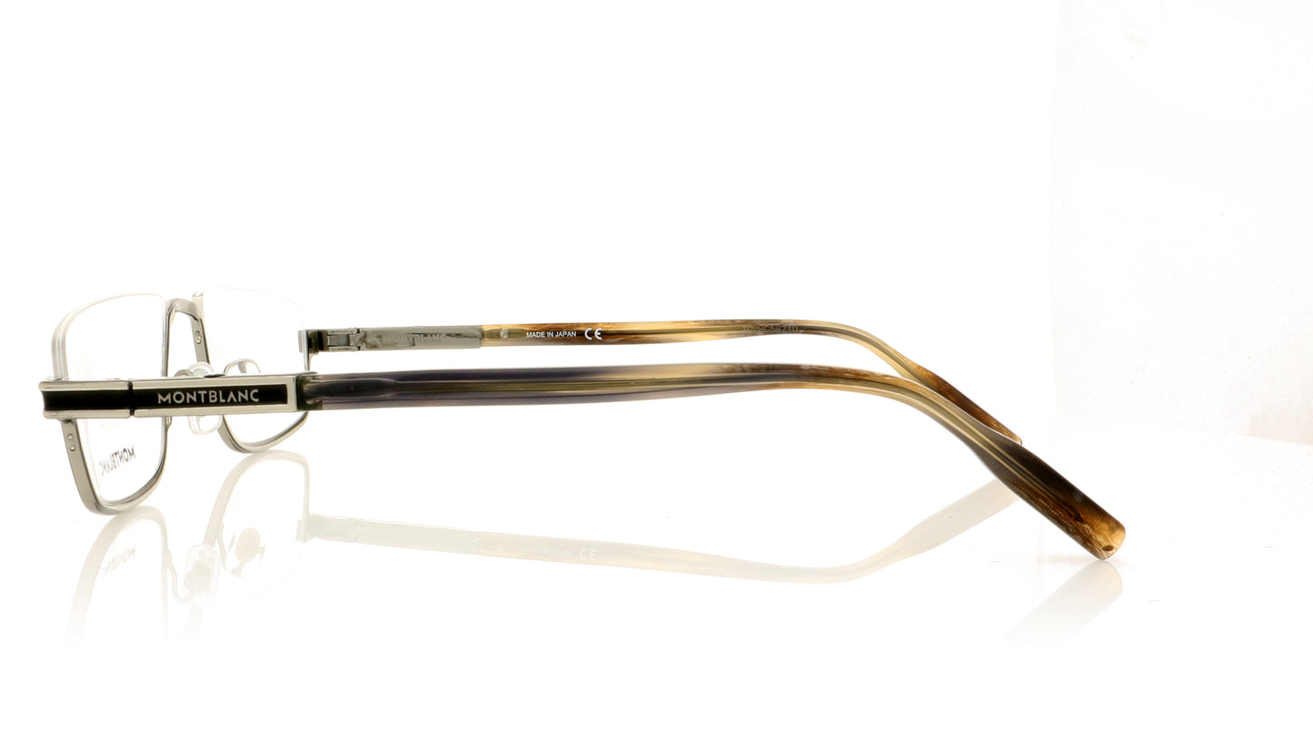Mont Blanc MB0044O 3 Ruthenium Glasses - Side